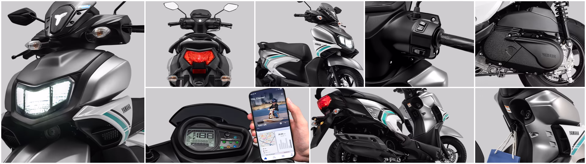 Yamaha ZR Hybrid Connected Scooter Híbrida Consórcio Yamaha Brasil - detalhes e especificacoes da moto